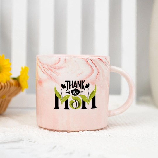 Thank You Mom Marble Mugs