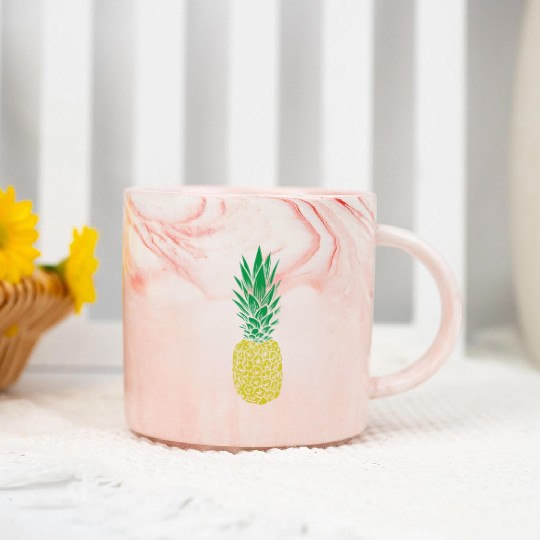 Pineapple tropical sweet Fruit Marble Mugs