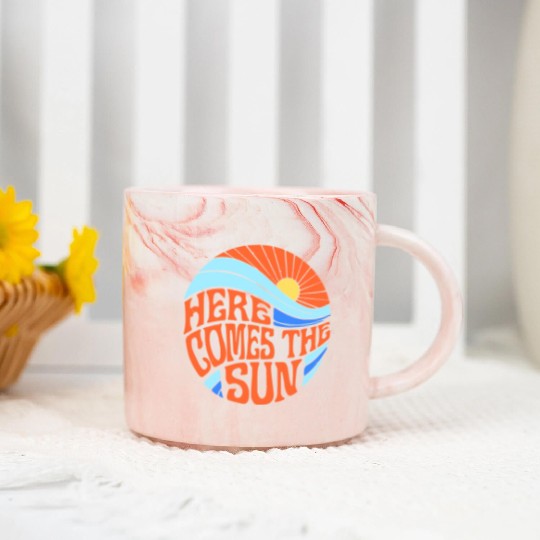 Here comes the sun Marble Mugs