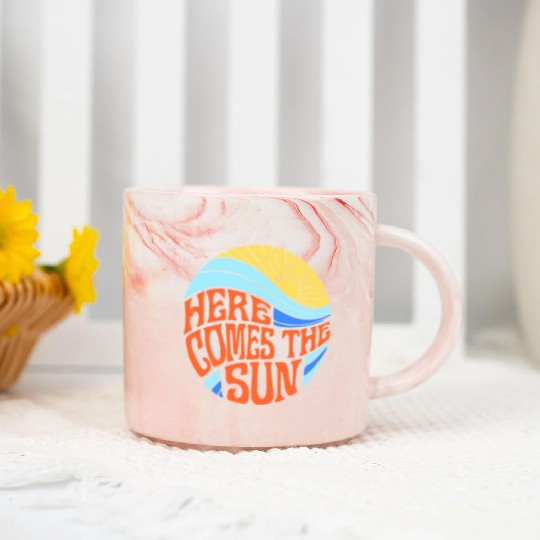 Here comes the sun Marble Mugs