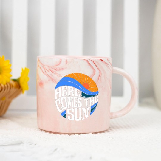 Here comes the sun Marble Mugs