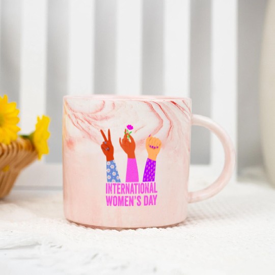 International Women's Day 2023 - Womens Embrace Eq Marble Mugs