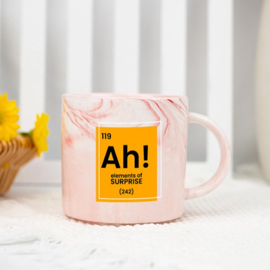 Ah Element of surprise funny Chemist merch funny c Marble Mugs