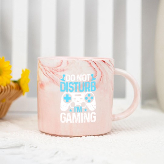 Do Not Disturb I'm Gaming Marble Mugs