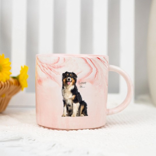 Australian Shepherd Marble Mugs Aussie Mom Dad Love Dog