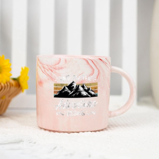 And so the Adventure begins Wanderlust Wanderer Marble Mugs