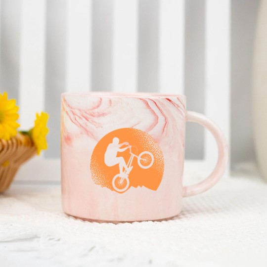 Vintage Cycling Bike Racing Bicycle Cyclist Marble Mugs