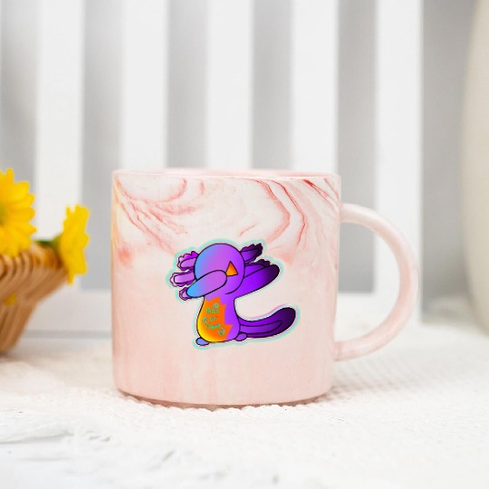 Jack O Lantern Axolotl Halloween Trick Or Treat 1 Marble Mugs