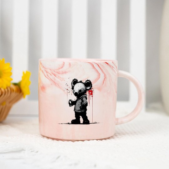 Koala Rapper Marble Mugs
