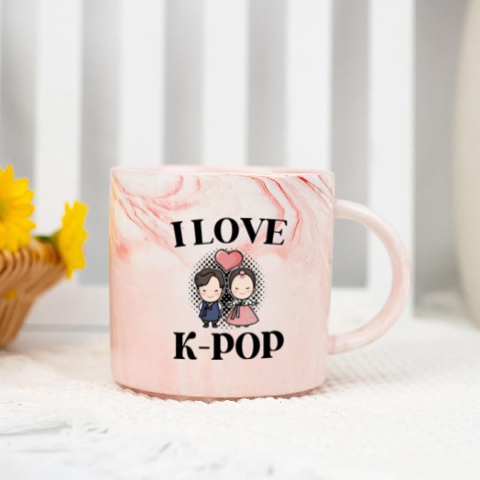 K-Pop K-drama Korean Music KPop Kdrama Gift Marble Mugs