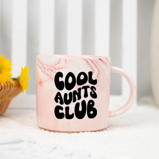 cool aunt club Marble Mugs