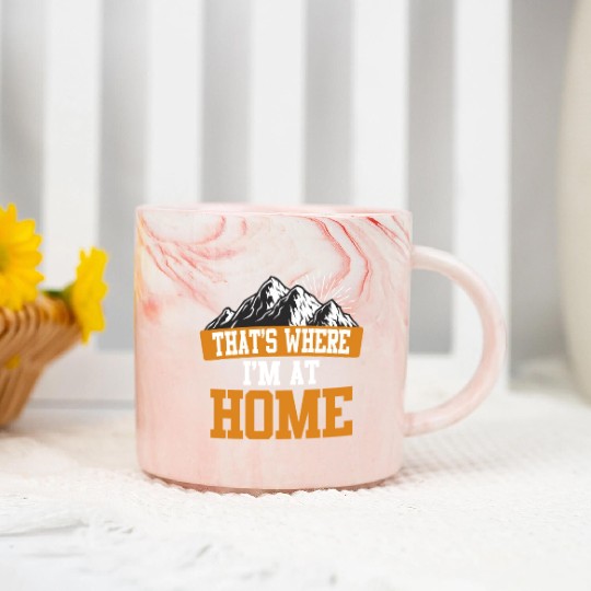 Mountaineer Hiking lovers Climbers Hikers Marble Mugs