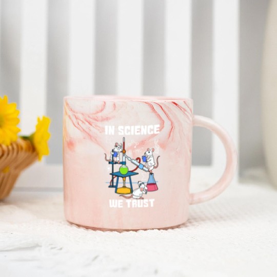 Funny In Science We Trust Laboratory Chemicals Marble Mugs
