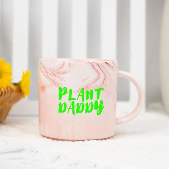 Plant Daddy Marble Mugs