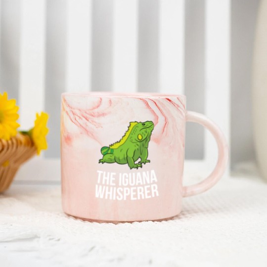 The Iguana Whisperer Gecko Lizard Lover Marble Mugs
