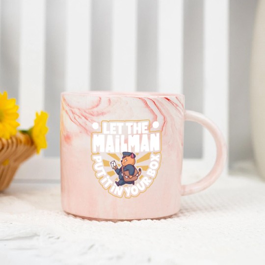 Postal Worker Mail Lady Mail Carrier Postal Marble Mugs