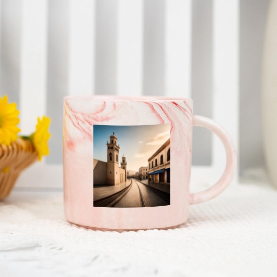 Fantasy pictures ,town Morocco ,city Larache Marble Mugs