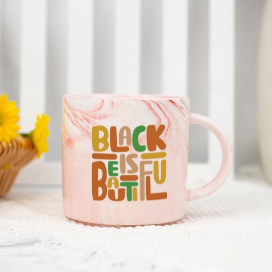 Black Is Beautiful Marble Mugs