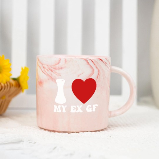 I Love My Ex Girlfriend Marble Mugs