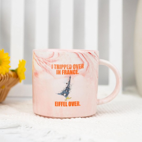 I Tripped Over In France Eiffel Over Marble Mugs
