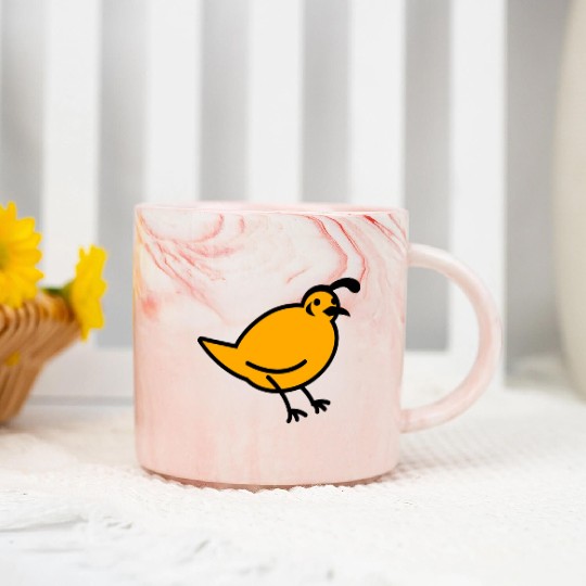 a quail bird Marble Mugs