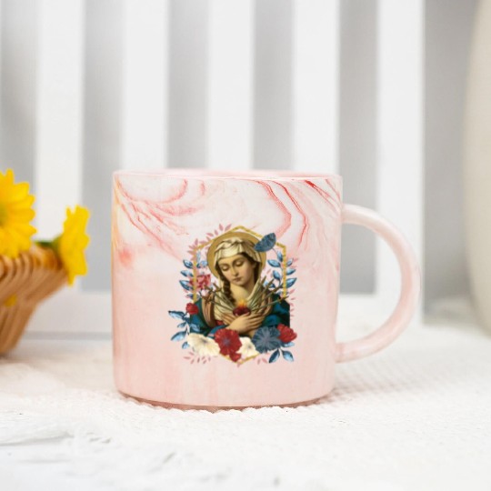 Our Lady of Sorrows Marble Mugs