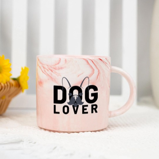 French Bulldog Lover Marble Mugs