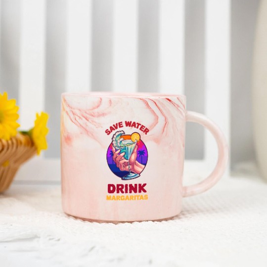 Margarita Save The Environment Marble Mugs