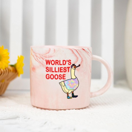 World's Silliest Goose Marble Mugs
