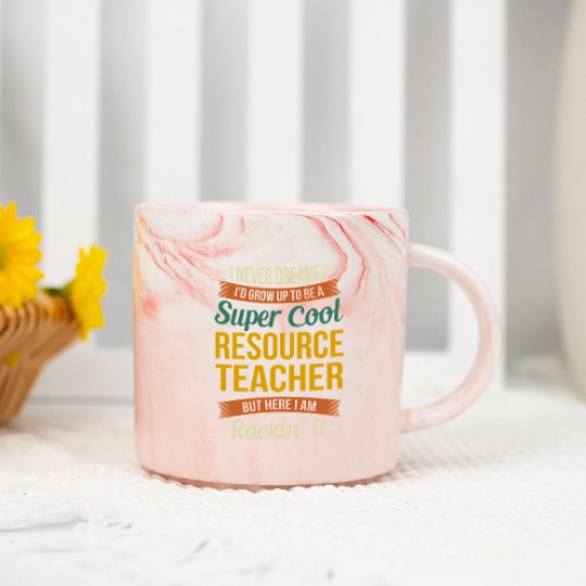 Resource Teacher Appreciation Marble Mugs
