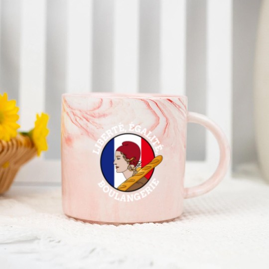 Bastille Day Marianne Of France French Revolution Marble Mugs