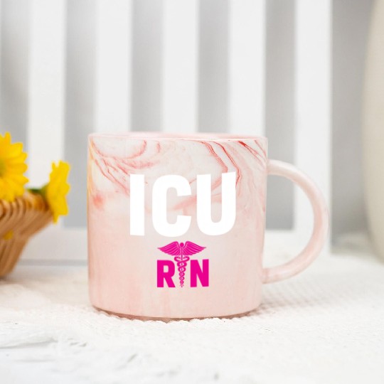 Icu Registered Nurse Intensive Care Unit Rn Staff Marble Mugs