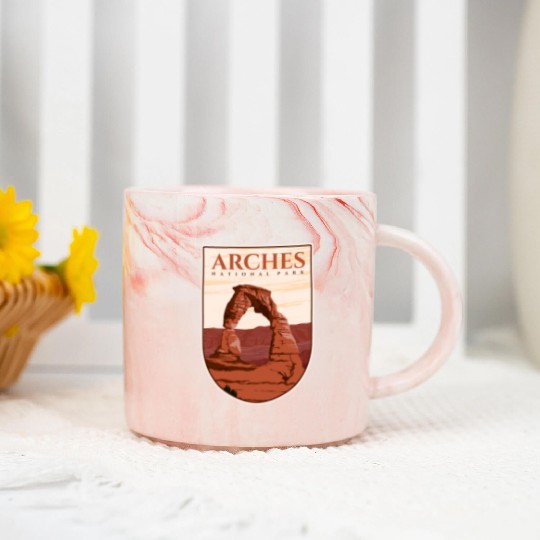 Arches national park Marble Mugs