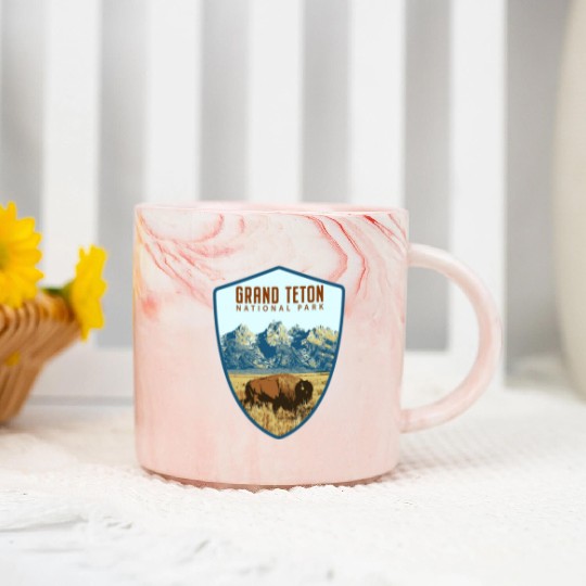 Grand teton national park Marble Mugs