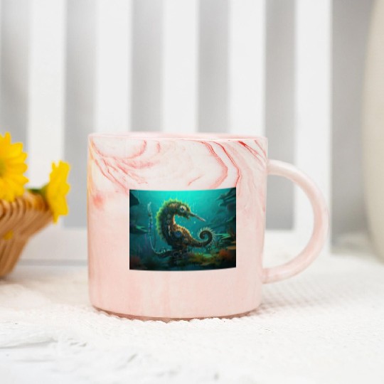 Mechanical Jellyfish Marble Mugs