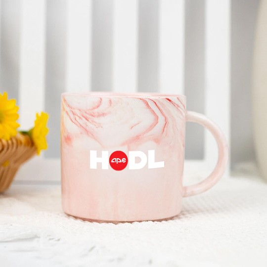 Ape Hodl Apes Together Strong Short Squeeze Marble Mugs