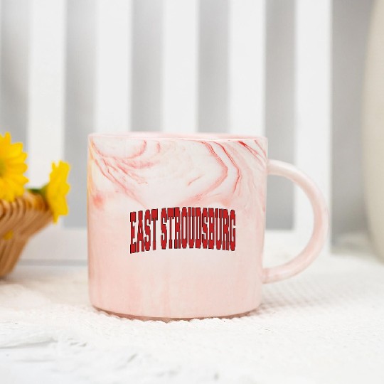 East Stroudsburg Pa Pennsylvania Varsity Style Usa Marble Mugs
