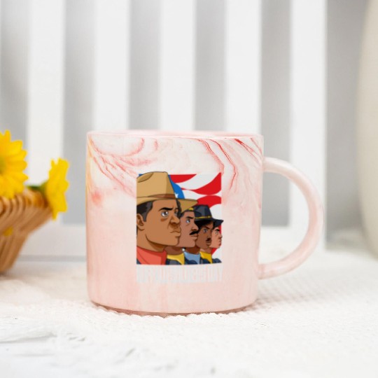 National Buffalo Soldiers Day July 28Th Patriotic Marble Mugs