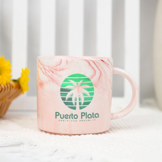 Puerto Plata Dominican Republic Marble Mugs