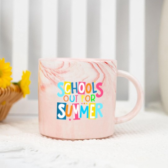 Last Day Of School Schools Out For Summer Teacher Marble Mugs