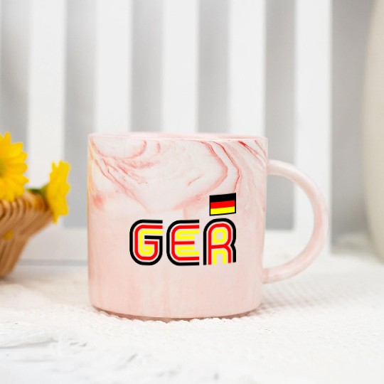 Germany Flag International Country German Pride Marble Mugs