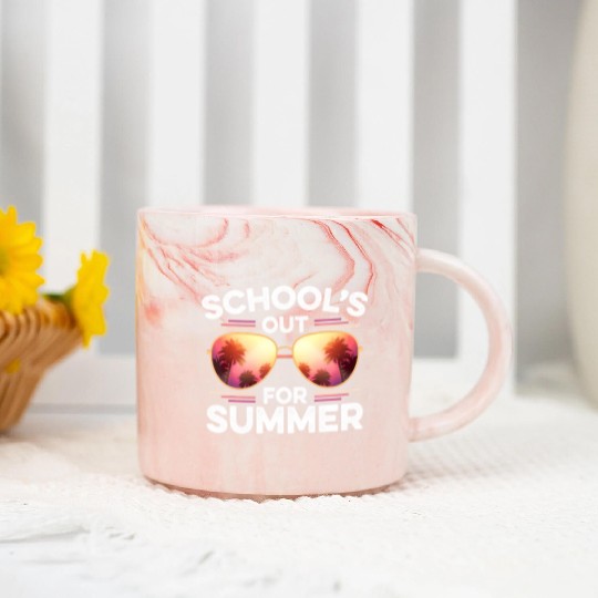 Last Day Of School Schools Out For Summer Teacher Marble Mugs