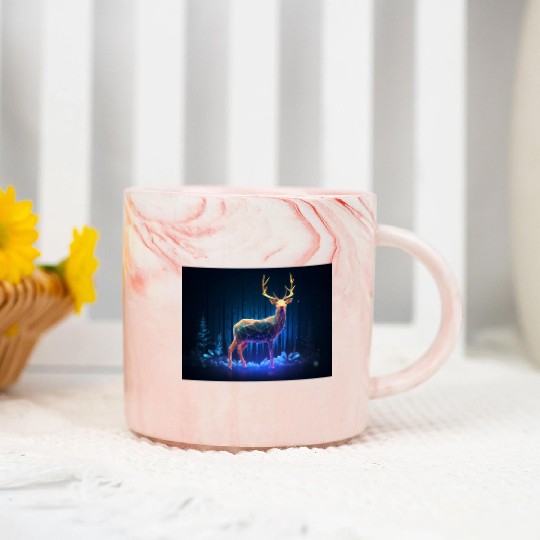 Neon Wilderness Marble Mugs