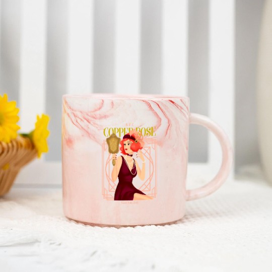 Nyc Copper Rose The Great Gatsby Marble Mugs