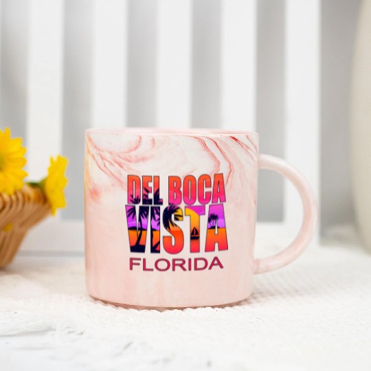 Del Boca Vista Retirement Community Novelty Marble Mugs