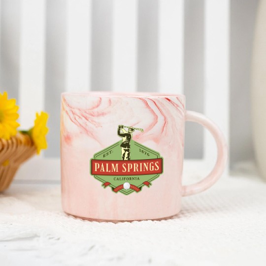 Palm Springs California Golf Marble Mugs