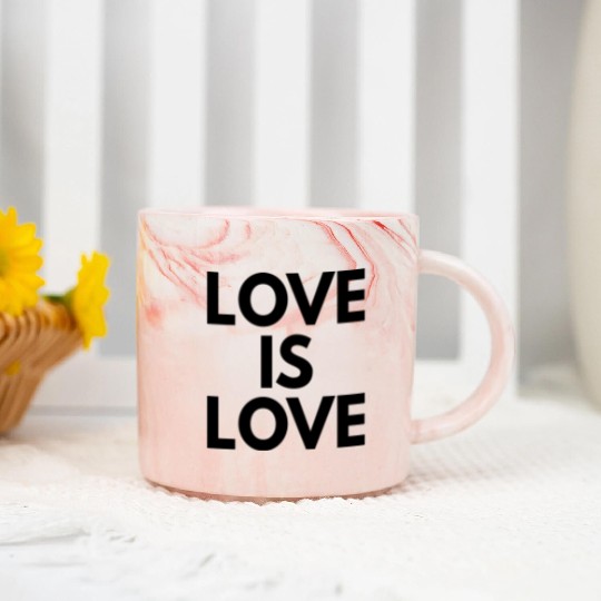 Love Is Love Marble Mugs