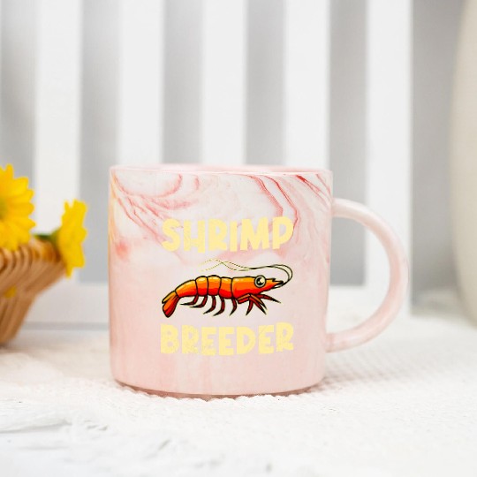 Shrimp Farmer Shrimp Shirmp Aquarium Aquarist Marble Mugs