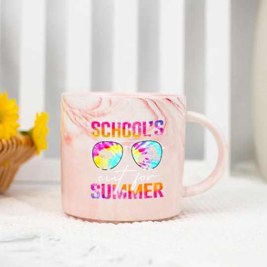 Last Day Of School Schools Out For Summer Teacher Marble Mugs