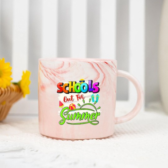 Schools Out For Summer Lover Funny Teacher Student Marble Mugs